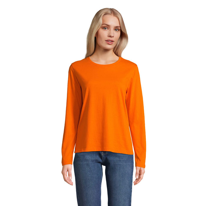 T-shirt personnalisé pour Femme coton MONARCH Orange 1